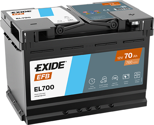 Exide EL700 EFB Autobatterie 70Ah 570 500 076
